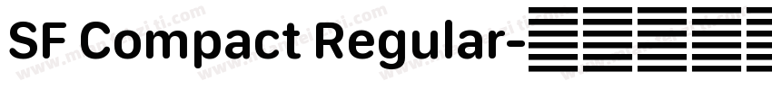 SF Compact Regular字体转换